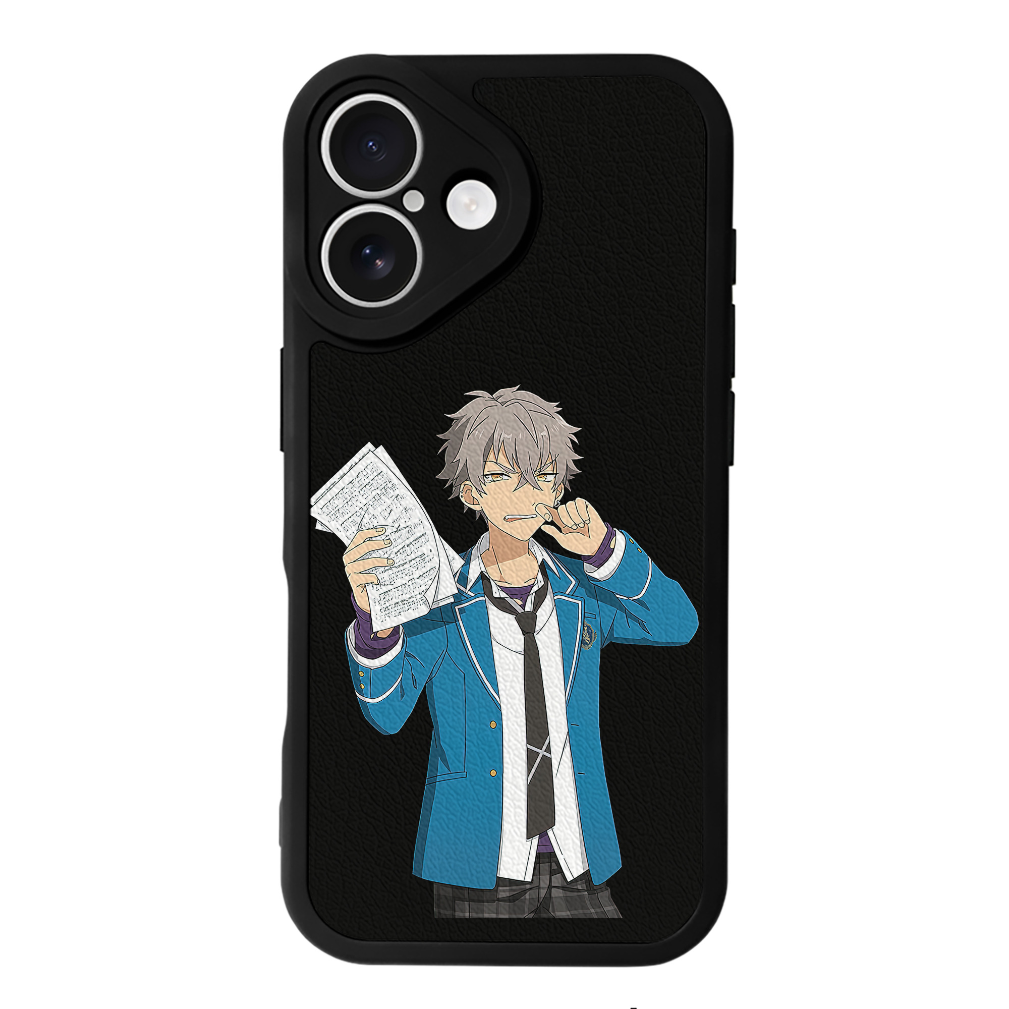 （画像用） あんさんぶるスターズ! Ensemble Stars 【iPhone 16シリーズ対応】シリコンスマホケース（レザー調） 材質：シリコン